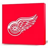 NHL Detroit Red Wings Dark Logo Canvas Print (12 x 12)