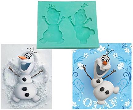 Wocuz W0571 3d Olaf Frozen Collection Silicone Fondant Making Mold Cake Decorating Mould (Olaf)
