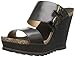Nine West Women's Liveon Leather Wedge Sandal