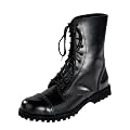 Bondage London Stiefel 10-Loch Rangers Schwarz