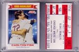 Carlton Fisk 1990 Home Run Record ticket stub MINT
