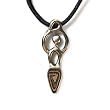 Goddess of Fertility for Creativity Pewter Pendant with Black Corded Necklace