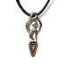 Goddess of Fertility for Creativity Pewter Pendant with Black Corded Necklace