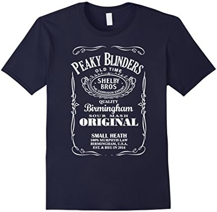 Men's Peaky Shelby Bros shirt Medium Navy