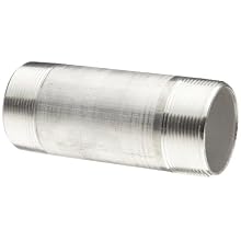 Aluminum Pipe Fitting, Nipple, Schedule 40, NPT Male