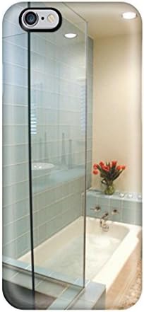 Excellent Iphone 6 Plus Case Tpu Cover Back Skin Protector Contemporary Bathroom With Blue Glass Tile And River Pebble Flooring With Plantation Shutters