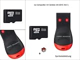 Micro Secure Digital (Micro SDHC) 8GB Speicherkarte für HTC TyTN2 (II) inkl. Kartenleser -Garantie 3 JAHRE + Überraschungsgeschenk