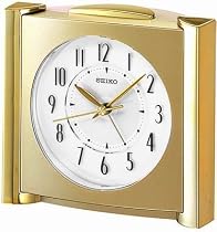 Seiko Get Up & Glow Alarm Clock - Gold-Tone