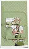 Ephemera--I Understand the Concept of Cooking and Cleaning but Not How It Applies to Me Kitchen Towel Pot Holder potholder set