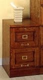 Two Drawer Oak File Cabinet By Coaster Furniture