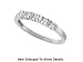 Cute White Gold Petite Genuine Diamond Promise Ring