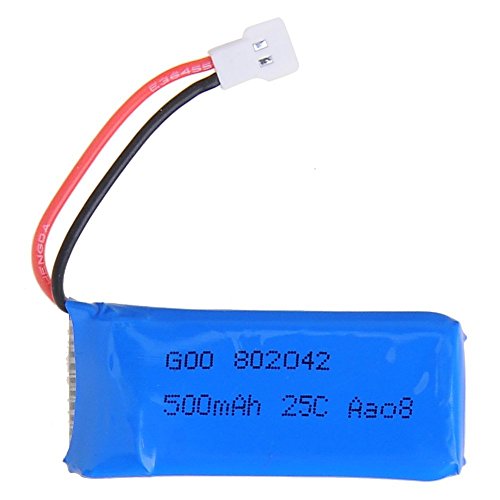 Kingtoys 25c 3.7v 500mah battery for hubsan x4 h107 h10…