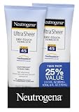Neutrogena Ultra Sheer SPF 45 Twin Pack 3.0  Ounce