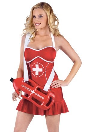 Off Duty Lifeguard Adult Costume Size Small/Medium (2-8)