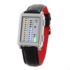 DeTomaso Trend Herren-Armbanduhr SPACY TIMELINE Edelstahl Leder G-30723R