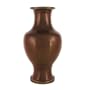Vintage Antique Pre-Owned Plain Red Brick Vase with Wire Pattern; 9 inches tall and 4-7/8 inches wide