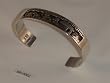 Hopi Silver Overlaid Cuff Bracelet - BR-0002