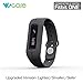 WoCase Wristband for Xiaomi MiBand Activity and Sleep Tracker Band Bracelet (Dark Grey, One Size, Fits Most Wrist)
