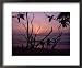 Couple and Sunset,Tamarindo, Costa Rica Framed Art Poster Print by Jennifer Broadus, 22x18