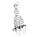 'Awakening of Enlightenment' Reversible Sitting Buddha and Lotus Flower Pendant with Words of Compassion, Peace and Love in Sterling Silver, helps support Animal Charities, #7448