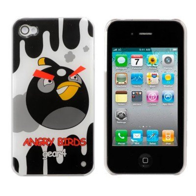 Black Bomb Bird Angry Birds iPhone 4 Case