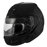 Hawk Black Full Face Modular Flip-Up Helmet
