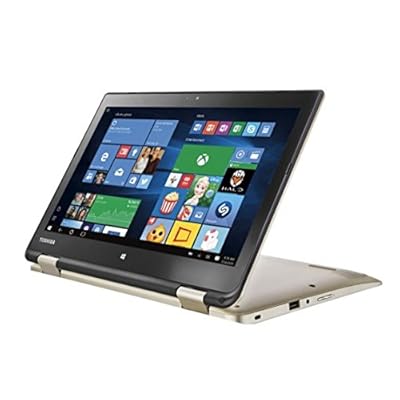 Toshiba Satellite Radius 11 L15W-B1208X 11.6&quot; Laptop, Touchscreen, 2-in-1, Windows 10 Home, Intel Pentium N3540 Processor, 4GB RAM, 500GB HD, Satin Gold