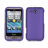 HTC FREESTYLE F5151 - PURPLE RUBBERIZED HARD CASE COVER