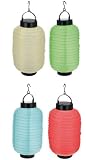 4er Set Garten Lampions