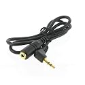 2' 3.5mm Male Right Angle Plug to 3.5mm Female Jack Headphone Extension Cable