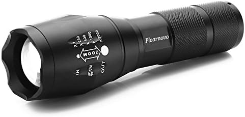 Ploarnovo Tactical Flashlight With 5 Modes &amp; Zoom Function,Military Grade,High-Powered Tac Light As Seen On Tv