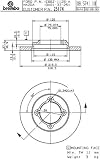 Brembo 25174 Front Disc Brake Rotor