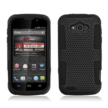 AIMO Progressive Hybrid Gummy Mesh Defense Case for ZTE Reef N810 [Virgin Mobile]