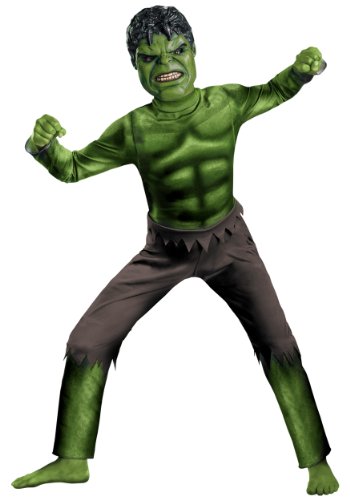 Avengers Avengers Hulk traje clásico, verde / marrón, pequeño Avengers Avengers Hulk traje clásico, verde / marrón, pequeño