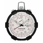 SAVE $91 - Wenger Traveler Pocket Alarm - White Dial - Date - Stand and S-Biner Clip $159.00