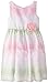 Sweet Heart Rose Little Girls' Organza Striped Occasion Dress