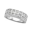 14K White Gold Diamond Anniversary Band - 1.25 Ct.