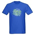 Aquarius Zodiac Designer Vintage Dark T-Shirt by CafePress