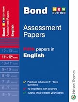 Bond Fifth Papers in English: 11-12+ Years (Bond Assessment Papers)
