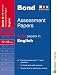 Bond Fifth Papers in English: 11-12+ Years (Bond Assessment Papers)