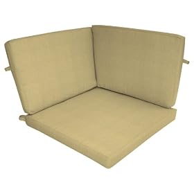 Strathwood Falkner Sectional Corner Lounge Chair Foam Cushions, Neutral
