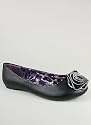 Flower Zipper Trim Flat