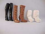 A Set of 3 Pairs of Boot Made to Fit the Barbie Doll