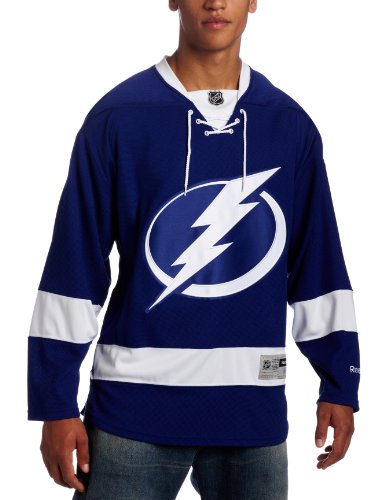NHL Men's Tampa Bay Lightning Reebok Edge Premier Team Jersey - 7185A5Lshpjtbl (Blue, Medium)