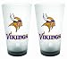 Minnesota Vikings Frosted Pint Glass (16-Ounce, Set of 2)