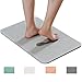 Marbrasse Bath Mat, Absorbent Diatomaceous Earth, Japanese Design, Antibacterial Deodorant Nonslip Bathroom Floor Mats (Grey)