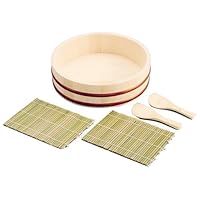 Sushi Oke Hangiri Mat Rice Paddle Making Set #4726