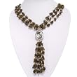 EXP Handmade Three-strand Labradorite Necklace