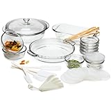 Anchor Hocking Expressions Glass Cookware, 33-Piece Set