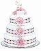 Bloomers Baby Diaper Cake Modern Pink Mums 3-Tier